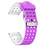 Größe: Kompatibel mit den meisten traditionellen oder intelligenten Uhren, die 18mm, 20mm, 22mm Federstege verwenden.