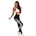 Produktbild Damen Sporthose ,Sonnena Damenmode Training Leggings Fitness Sport Gym Running Yoga Sporthose Schwarz Schnell Trocknend Mesh Yogahosen Fitness Strecth Hose Casual Hohe Taille Leggings (XL, Schwarz)