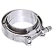 Produktbild Ambienceo V-Band Klemmflansch Kit für Downpipe Intercooler Turbo Schlauch Auspuff Edelstahl (63mm(2.5"))