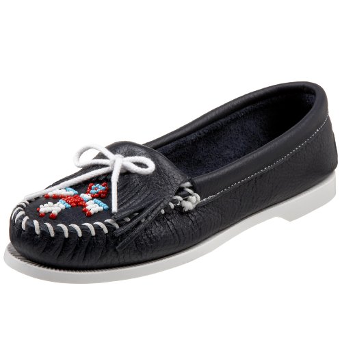 Minnetonka Thunderbird Smooth Leather Boat Sole 176 Damen Mokassins, Blau (Navy), 38 EU Minnetonka Thunderbird Smooth Leather Boat Sole 176 Damen Mokassins, Blau (Navy), 38 EU