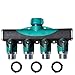 Produktbild TAOtTAO Schlauch Splitter Für Garten 4 Way Wasserhahn Konverter Stecker Splitter