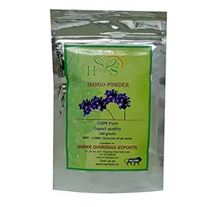 Herbins indigo powder for hair growth natural herbal hair color for men & women-100gr