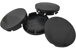 ‎LEEQ LEEQ 4 pcs Felgenkappen - Radkappen, Nabendeckel, Nabenabdeckung,Universal ABS Schwarz Nabenkappen, für Radnaben, Auto Zubehör, Radnaben(OD 56mm ID 51mm)