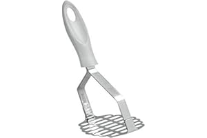 Metaltex Prensa Patatas con Mango ABS, Acero Inoxidable, Vainilla, 30x4x5 cm