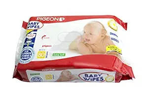 Pigeon Baby Wipes, Chamomile (80 Sheets)