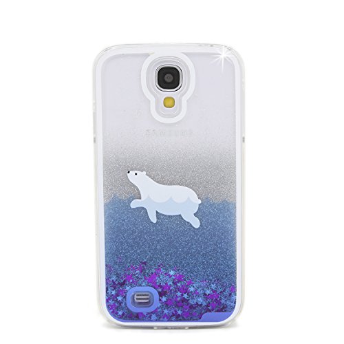Für Samsung Galaxy S4 Hülle,Für Samsung Galaxy S4 Flüssigkeit Handyhülle,Funyye Luxus Luxuriös [Bunten Muster] Liebe Herzen Star Fließt Treibsand Durchsichtige Handytasche Glänzend Glitzer Diamond Diamant Fließen Flüssig Flüssigkeit Handyhülle Handy Hülle Case Tasche Crystal Case Durchsichtig Schutzhülle Etui Bumper Für Samsung Galaxy S4 + 1 x Frei Displayschutzfolie – Silber Glitter,Weiße Dichtung - 2