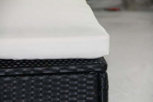 (6034) POLY RATTAN Lounge Schwarz Gartenset Sofa Garnitur Polyrattan Gartenmöbel