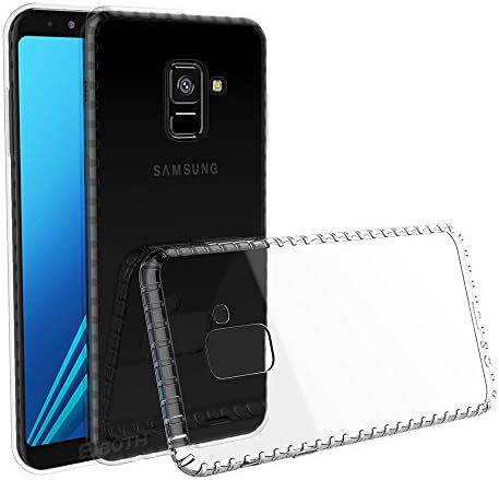 Samsung Galaxy A8 2018 Case, EJBOTH Transparent Acrylic Phone Case Back Cover Protector Shell For Galaxy A8 2018 - [ Soft frame + hard back surface]