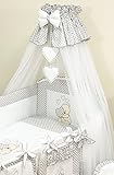 Tolle Babybett/Kinderbett Bett Betthimmel/Big 485 cm + Himmel Halter an die Krippe befestigt (grau) - 6