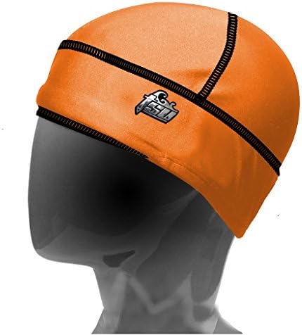tsu 3 Tsu3 Compression Cap (Orange With Black Stitches)