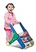 Melissa & Doug Rattle Rumble Wooden Push Toy and Activity Walker