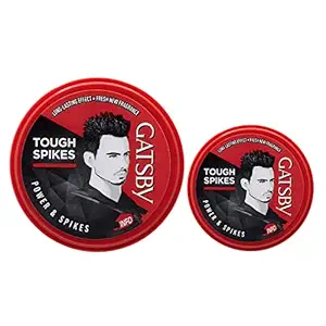 Gatsby Power and Spikes Hair Styling Wax Home and Travel Pack, 75g with 25g