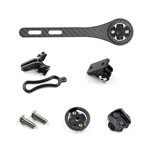 ESEN SP Soporte para computadora MTB con Manillar Integrado para Garmin Edge (Modelos 200, 500, 510, 800, 810 y 1000), Serie de Soporte para computadora y GPS Bryton, Negro Mate/Brillante (Mate)