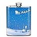 Produktbild Christmas Blue Scene Fashion Portable Stainless Steel Hip Flask Whiskey Bottle 7 Oz