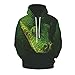 Produktbild Realde Cartoon 3D Druck Herren Langarm Kapuzenpullover Sweatshirt Männer Mode Slim Fit Hoodie Kapuzen mit Taschen Pullover Herbst und Winter T-Shirt Kapuzenshirt für Fitness