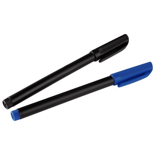 Hama CD/DVD Marker 2er-Set, Schwarz, Blau