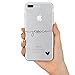 Produktbild TULLUN Personalisierte Brauch Name & Heart V1 Klare Soft Gel Schutzhülle Handy Hülle für iPhone Modelle - Schwarzer Name & Herz - für iPhone 7 Plus / 8 Plus