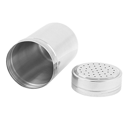 sourcingmap® Edelstahl Löcher Outlet Menage Flasche Silber - 2