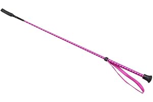 HORKA Cravache de course hippique en nylon durable 65 cm Rouge