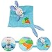 Produktbild Somedays Baby-Kuscheldecken, Plüsch Tier Plüsch Tier Beschwichtigen Handtuch Kaninchen Bär Elefant Sicherheitsdecke, Bedtime Cuddle Toy Hand Grip Beschwichtigen Puppe