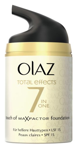 Olaz Total Effects BB Cream Touch of Foundation mit LSF 15, hellere Hauttypen, 50ml - 2