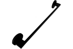 PMSANZAY Magnetic towel Bar for Dishwasher, Magnetic Towel Holder Hook for Fridge, Kitchen Stove, Oven, Refrigerator, Sink, Laundry, Washing Machine, Dryers, Metal Garage Door. Black