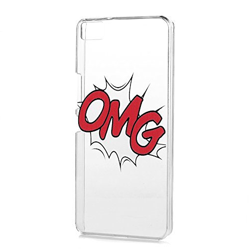 BQ Aquaris M5 Funda Cubierta - Lanveni Carcasa Rigida PC ultra delgada para BQ Aquaris M5 Transparente Protective Case Cover - Patr n OMG Dise o reviews BQ Aquaris M5 Funda Cubierta - Lanveni Carcasa Rigida PC ultra delgada para BQ Aquaris M5 Transparente Protective Case Cover - Patr n OMG Dise o