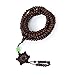 Produktbild GOOTRADES 5 Stk Sandelholz Perlen 216 Stk. Tibetanischer Buddha Mala buddhistischen Armband Halskette (Dunkel Rot)