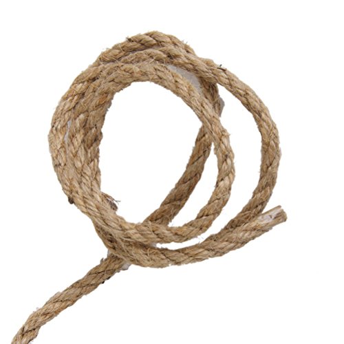 Pixnor 6mm Jute String Bindfäden verdreht hessischen Jute seil Hanfseil für Craft 15M - 5