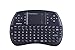 Produktbild 2.4 GHz Wireless Keyboard Mini Tastatur kabellos mit Touchpad-Maus geeignet für Smart TV, Android TV Box, HTPC, IPTV, XBOX360, PC, PAD, PS3,Android&IOS