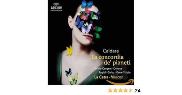 La Concordia De Pianeti Veronica Cangemi Ruxandra Donose Antonio Caldara Andrea Marcon La Cetra Daniel Behle Delphine Galou Franco Fagioli Luca Tittoto Carlos Mena Amazon It Cd E Vinili