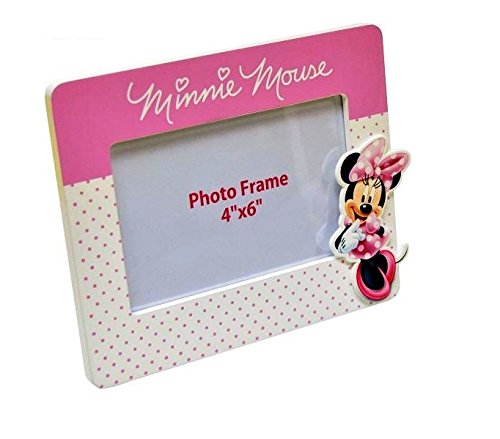 Disney Minnie Mouse Wooden Picture Photo Frame 9.3cm X 14.3cm (4''x 6")