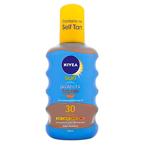 Nivea Sun Protect and Bronze Tan Activating Protecting Oil High SPF 30 - 200 ml