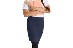 EFTINAN Girls Pencil Skirt Casual & School Uniform Wear Concealed Back Zip & Vent UK Sizes Age 7-16 Years