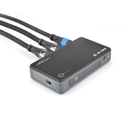 KabelDirekt 4K HDMI Switch 3 x 1 ( 1080p 4K 3D HDCP) / mit Fernbedienung & integriertem HDMI Verstärker – PRO Series - 3