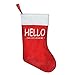 Produktbild gthytjhv Hello Can You Hear Me Christmas Holiday Stockings for Boys Girls Men Women 42x26cm