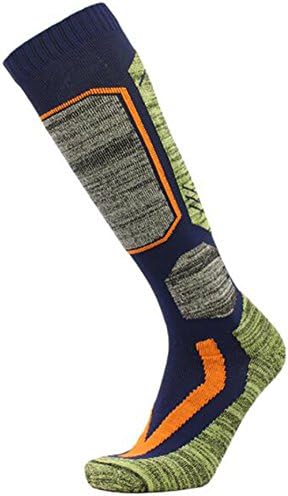 High Performance Wool Ski Socks – Outdoor Wool Skiing Socks, Snowboard Socks for Women (Blue)