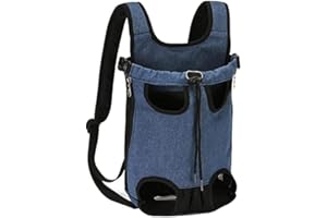 IFIKK Sac à Dos Chien Chat Sac de Transport de Voyage Sac à Dos de Transporteur Pliable Double épaule Sac Kangourou Chien Ventral Poitrine Respirant et Pliable pour Petit Chien Chiot Chat