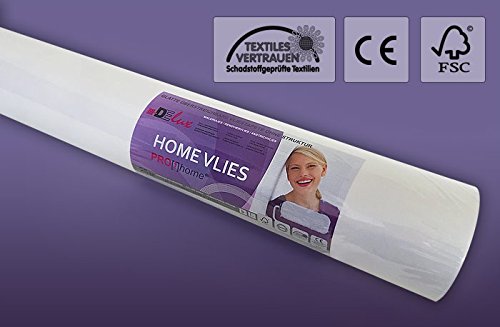 HomeVlies glatte überstreichbare Vliestapete weiß ohne Struktur Glattvlies Renoviervlies Malervlies 120 g | 9 Rol 225 qm - 2