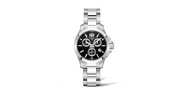 Buy Longines Conquest Chronograph Black Dial Mens Watch L33794566 Online at  Low Prices in India - Amazon.in