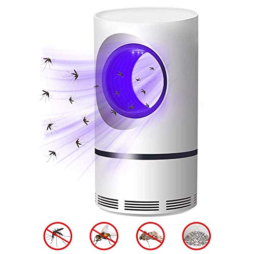 AMEU Lampada Antizanzare con Luce UV, Zanzara Assassino USB Luce Fotocatalitica Mosquito Killer Lamp Mosquito Trap Sicura Risparmio Energetico Nessun Rumore Zanzara Killer per Casa Giardino Interno