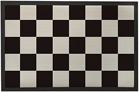 Black and White Chessboard Doormat 80x50cm Modern Doormat Indoor Welcome Durable Funny Front Floor Mat Home Decors Rug
