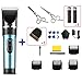Produktbild Professionelle Haarschneidemaschine Cordless Hair Trimmer Ceramic Titanium Blade für Herren und Babys mit 2 Akkus und 4 Kamm, senden Sie eine Original Cutter Head F