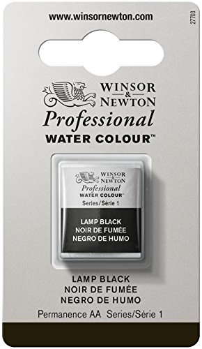 Winsor & Newton Professional Aquarellfarben Halber Napf Lampenschwarz