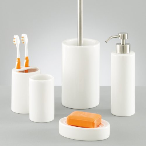 Zeller 18662 WC-Bürste, rund, Keramik ø10 x 43 cm, weiß - 2