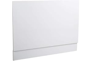 AQUARISS Modern Bathroom High Gloss White 750 mm Wrapped Wood Bath End Panel