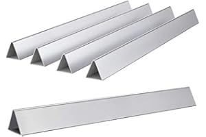 LOKHING 17 Gauge Heavy Duty Stainless Steel Flavor Bars for Weber Spirit 300 Series, Spirit E310, E320, Spirit 700, Genesis Silver Gold Platinum B/C, Weber 900 Grills, Heat Plates for Weber 7536,7537