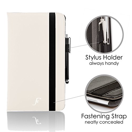 ForeFront Cases® Neue Leder Drehbar Hülle / Tasche / Case / Cover für Samsung Galaxy Tab S 10.5 T800 – Rundum-Geräteschutz und intelligente Auto-Sleep-Wake-Funktion mit 3-JAHRES-GARANTIE VON FOREFRONT CASES – inkl. Eingabestift - 5