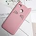 Produktbild DREAMBAB Handyhülle Nette Karikatur Bart Katzen Telefon Kästen 3D Für Xiaomi Redmi Anmerkung 5A 5 Pro 3 4 4X Abdeckung Redmi 5A 4A Silikon Kasten, Rosa Katze, Redmi Anmerkung 5 Pro
