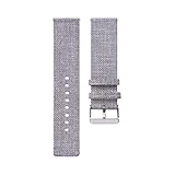 perfk Nylon Uhrarmbänder Ersatz Armband Herren 22mm Armbanduhr Zubehör für Huami, Huashuo Smartarmband - Grau